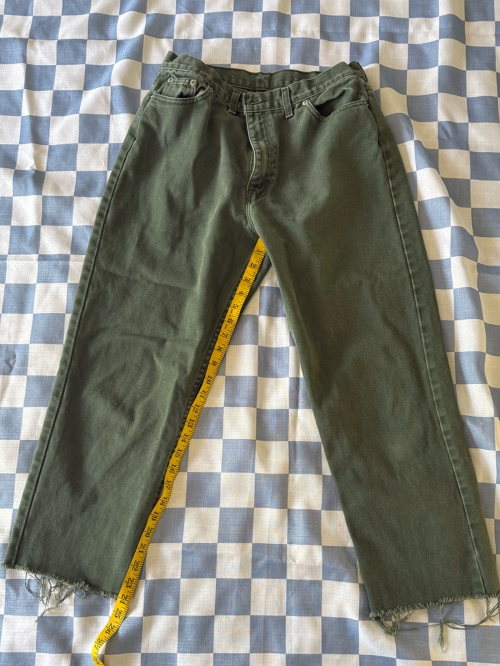 Faded Glory Women's Olive Green Boyfriend Jeans